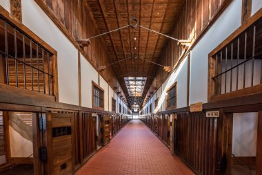 Abashiri hapishane Müzesi koridoru