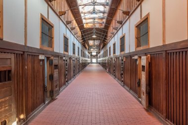 Abashiri hapishane Müzesi koridoru