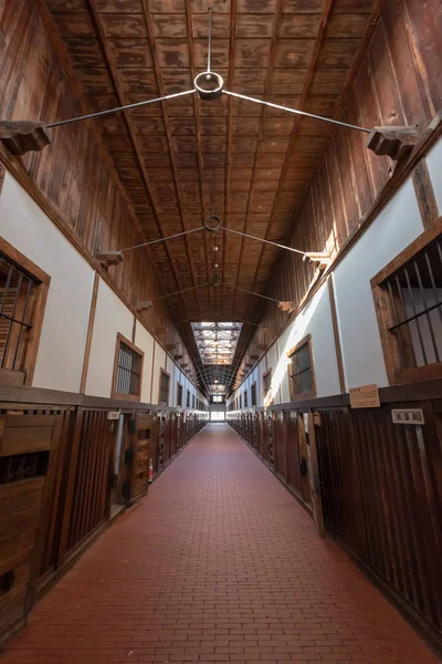 Abashiri hapishane Müzesi koridoru