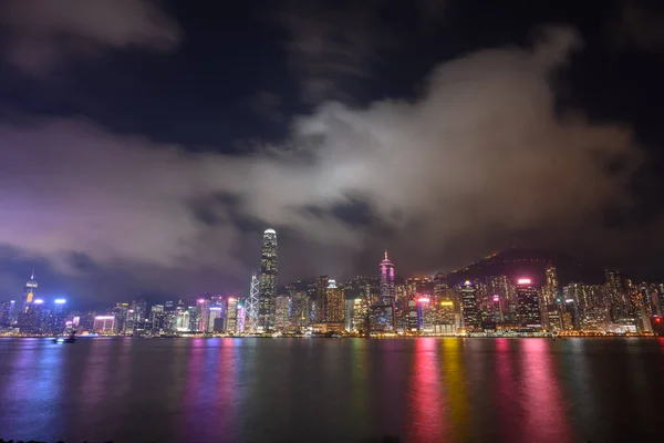 Hong Kong city at night — Stock Photo, Image