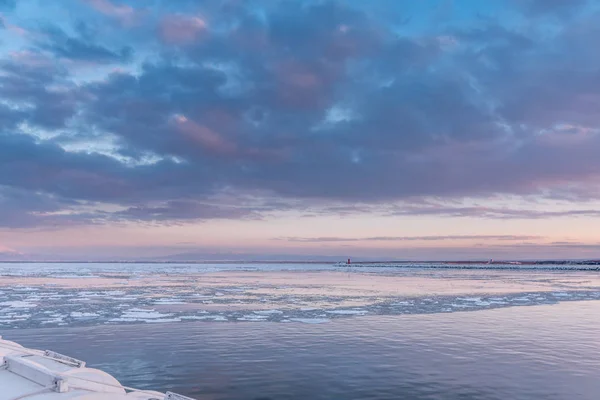 Treibeis in Abashiri — Stockfoto