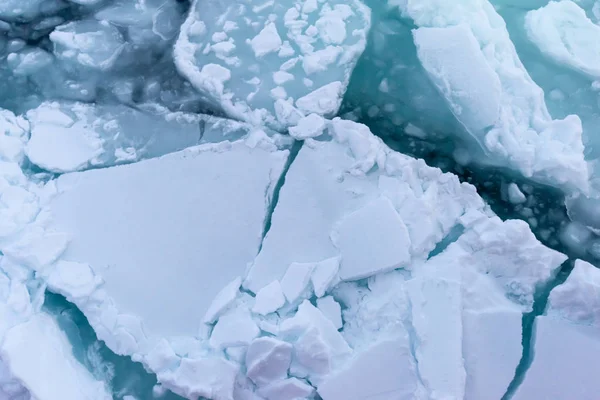 Gelo à deriva em Abashiri — Fotografia de Stock