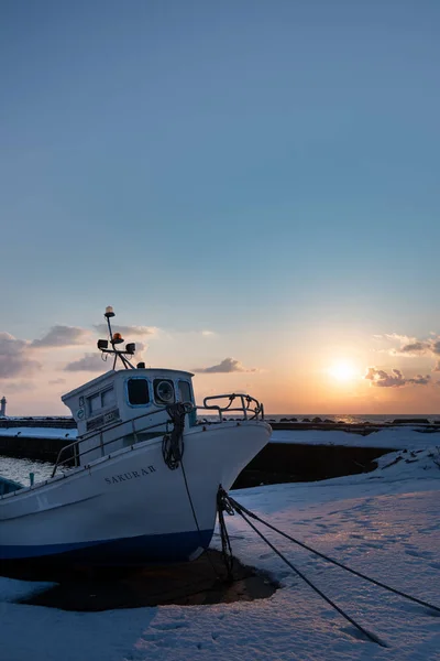 北海道のノシャプ岬の夕日 — ストック写真