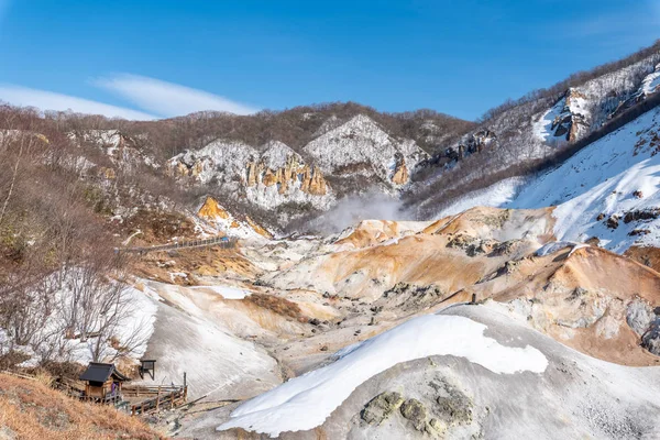 Jigokudani völgy vagy pokol völgye — Stock Fotó