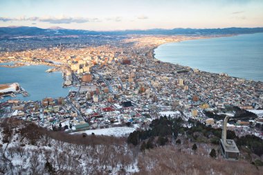 Cityscape görünümünden Mt. Hakodate teleferik