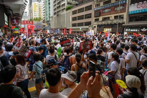 Hong Kong Június 2019 Hong Kong Június Védelme Millió Ember — Stock Fotó