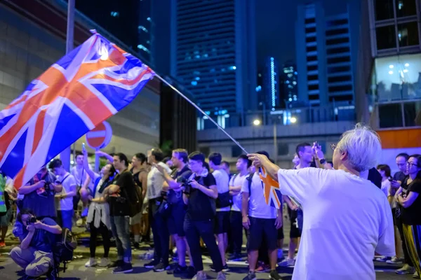 Hongkong-Hongkong 9 protest — Stock fotografie