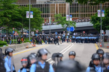 Hong Kong'da İade karşıtı Yasa Tasarısı Protestosu