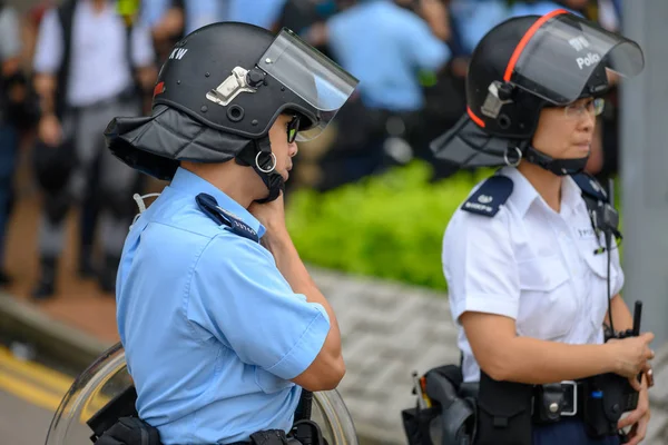 Protesto de Bill Anti-Extradição em Hong Kong — Fotografia de Stock