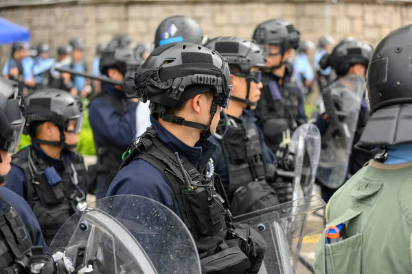 Protesto de Bill Anti-Extradição em Hong Kong — Fotografia de Stock