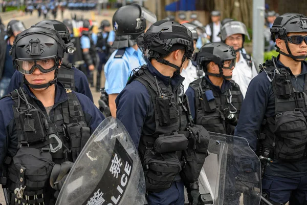 Protesto de Bill Anti-Extradição em Hong Kong — Fotografia de Stock