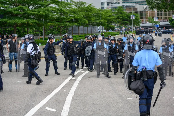 Protest mot utlämning Bill i Hong Kong — Stockfoto