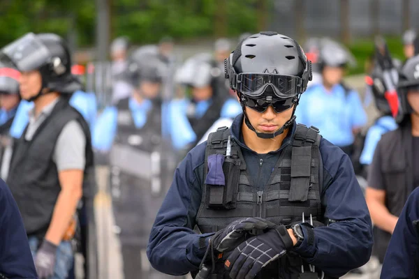 Anti-Extradition Bill Protest in Hong Kong — Stock Photo, Image