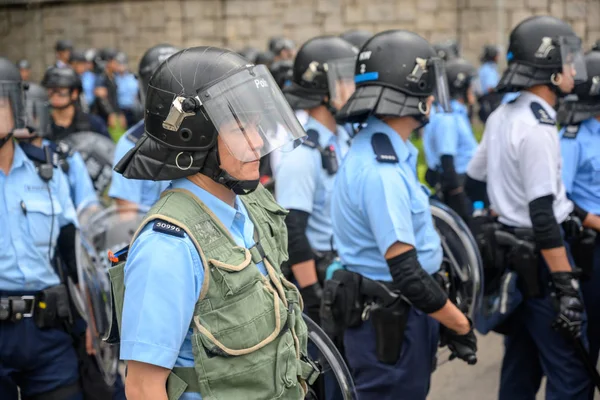 Protesto de Bill Anti-Extradição em Hong Kong — Fotografia de Stock