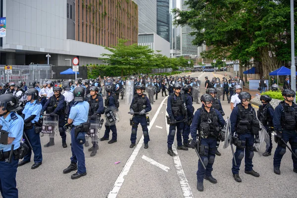 Anti-Extradition Bill Protest in Hong Kong — Stock Photo, Image