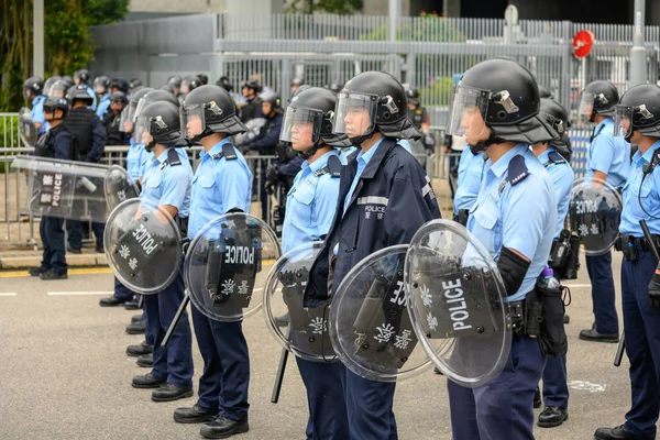 Protesta contra el proyecto de ley anti-extradición en Hong Kong —  Fotos de Stock