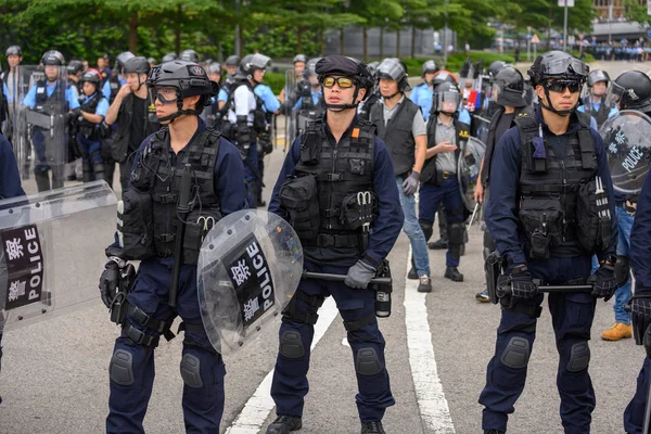 Anti-Extradition Bill Protest in Hong Kong — Stock Photo, Image