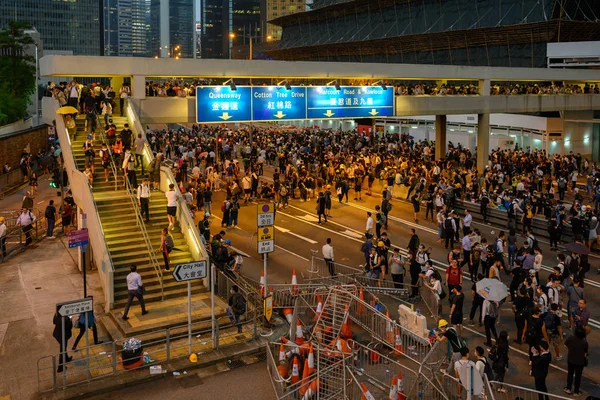 Protest gegen Auslieferungsgesetz in Hongkong — Stockfoto