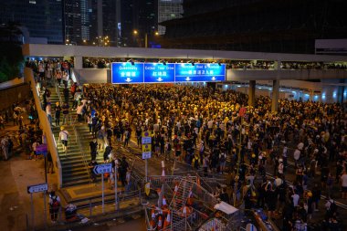 Hong Kong'da İade karşıtı Yasa Tasarısı Protestosu