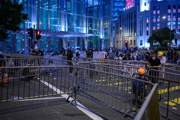 Anti-Extradition Bill Protest in Hong Kong — Stock Photo, Image