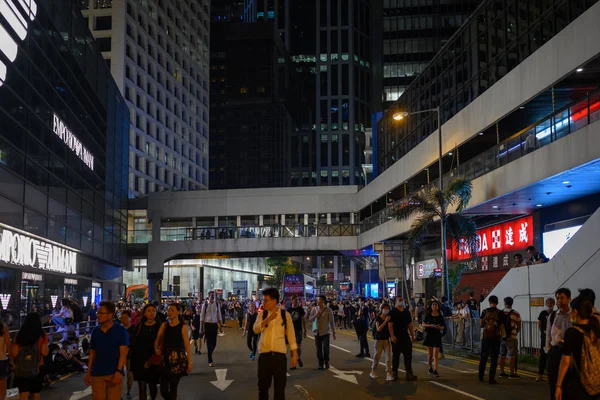 Protest gegen Auslieferungsgesetz in Hongkong — Stockfoto