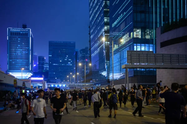 Protest gegen Auslieferungsgesetz in Hongkong — Stockfoto