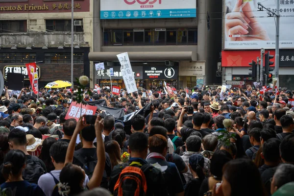 香港 6月16日引渡法案に抗議 — ストック写真