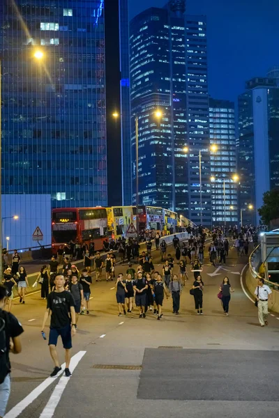 Hongkong Červen 16 protest proti vydání zákona — Stock fotografie