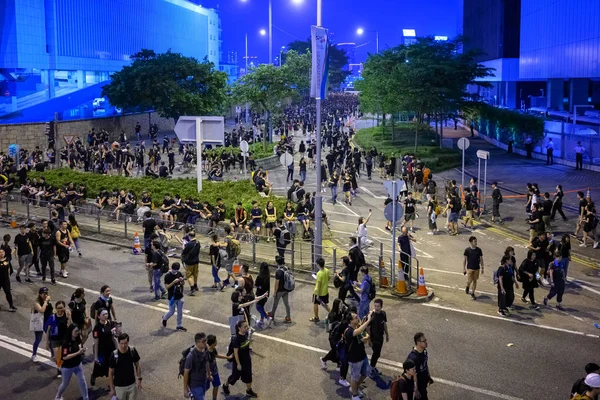 Hongkong Červen 16 protest proti vydání zákona — Stock fotografie