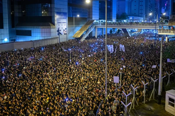 Hong Kong June 16 protest against extradition bill — Stock Photo, Image