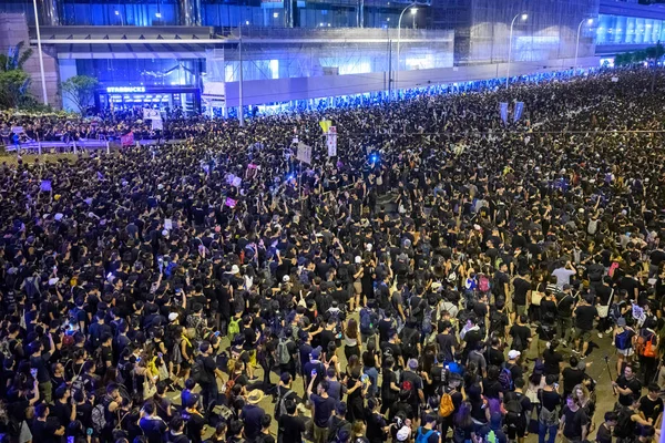 Hong Kong June 16 protest against extradition bill — Stock Photo, Image