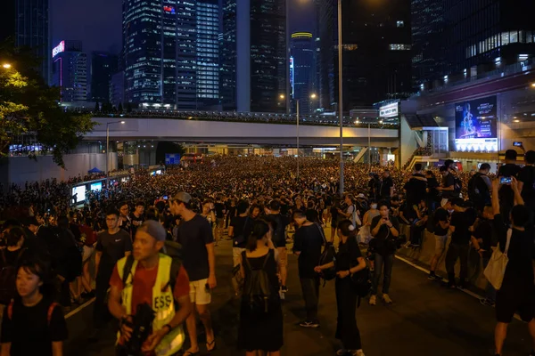 Hong Kong 16 de junho protesto contra projeto de lei de extradição Fotos De Bancos De Imagens