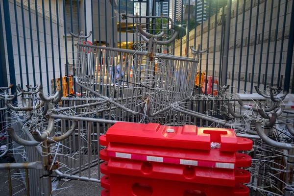 Hong Kong 21 de junho protesto na sede da polícia de Hong Kong — Fotografia de Stock