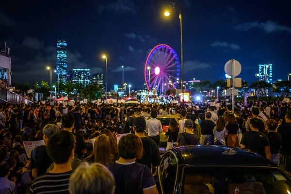 Hongkong-červen 26 G20 volný hongkongský protest — Stock fotografie