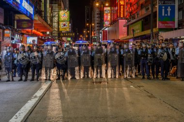 Hong Kong anti-extradition protests clipart