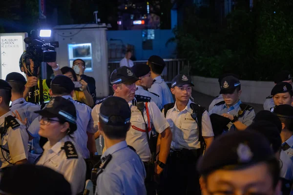 香港の反引渡抗議 — ストック写真