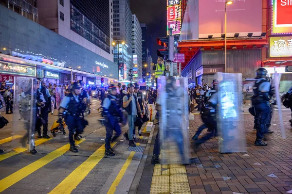 Hongkongské protesty proti vydávání — Stock fotografie