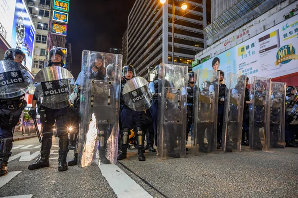 香港反引渡抗议 — 图库照片