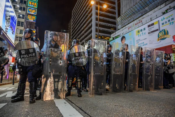 香港反引渡抗议 — 图库照片