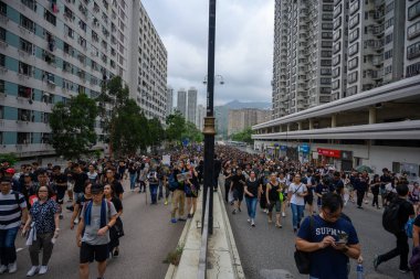 Hong Kong'da iade yasasına karşı protesto