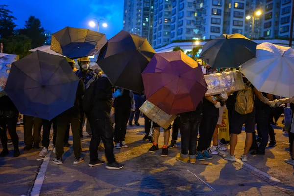 香港でエスカレートする引渡法に対する抗議 — ストック写真