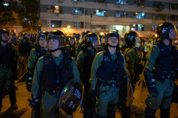 Διαμαρτυρία στο Χονγκ Κονγκ κατά του νόμου περί έκδοσης που κλιμακώνεται σε — Φωτογραφία Αρχείου