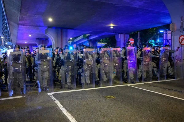 Manifestation contre le projet de loi d'extradition à l'île de Hong Kong — Photo