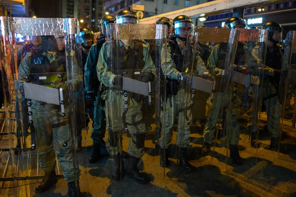 Protesta contra el proyecto de extradición en la isla de Hong Kong — Foto de Stock