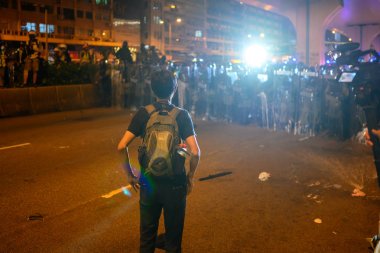 Hong Kong Adası'nda İade karşıtı yasa tasarısı protestosu