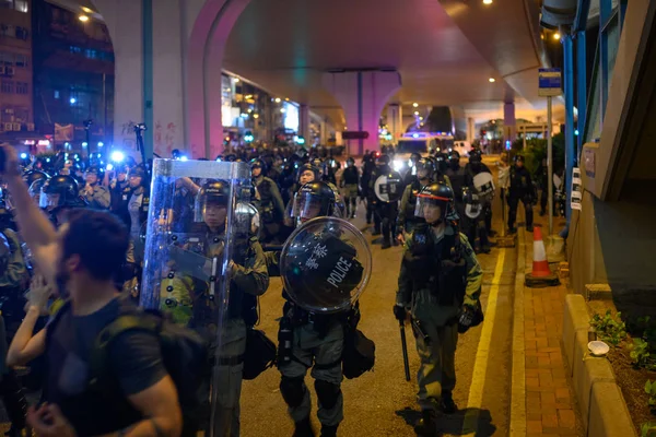 Manifestation contre le projet de loi d'extradition à l'île de Hong Kong — Photo