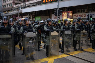 Hong Kong islan'da Hong Kong halkı iade karşıtı yasayı protesto etti