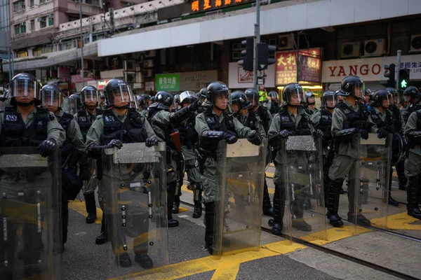 Hong Kong veřejný protest proti vydávání v Hongkongu Islan — Stock fotografie