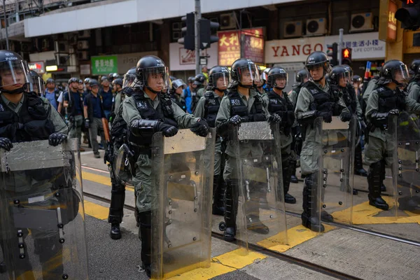 Hong Kong protesterer mot utleveringsloven i Hongkong Islan – stockfoto