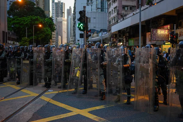 Hong Kong protestation publique contre la loi anti-extradition à Hong Kong Islan — Photo